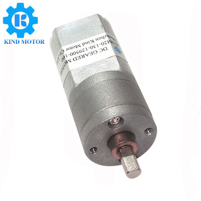 12v মাইক্রো ডিসি গিয়ার্ড মোটর 20Dx41L 5500 Rpm এক্সটেন্ডেড 4 মিমি শ্যাফ্ট সহ