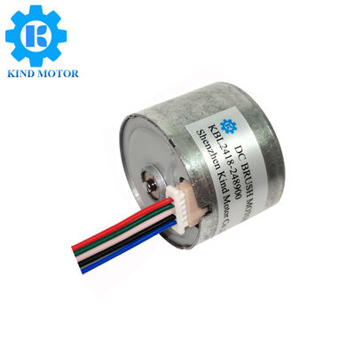 2mm খাদ কম শব্দ 24mm bl2418 ডিসি 6v 12v 14.4v 18v 24v বল বিয়ারিং এনকোডার সহ ব্রাশহীন মোটর