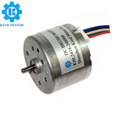 2mm খাদ কম শব্দ 24mm bl2418 ডিসি 6v 12v 14.4v 18v 24v বল বিয়ারিং এনকোডার সহ ব্রাশহীন মোটর