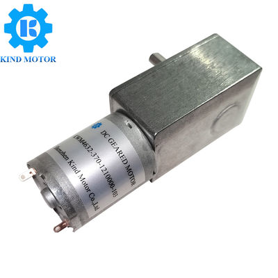 24V ডিসি ওয়ার্ম গিয়ার মোটর Rs370 কম নয়েজ কার্বন হোম যন্ত্রের জন্য ব্রাশ করা