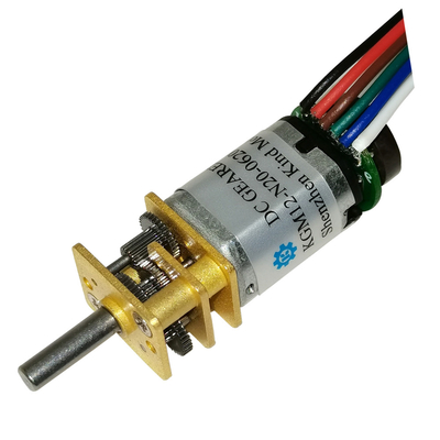 200rpm 12mm N20 গিয়ারবক্স Dc মোটর হাই টর্ক সহ এক্সটেন্ডেড শ্যাফটস