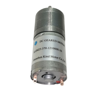 25x4mm সেন্ট্রাল লং শ্যাফট ব্রাশড গিয়ার মোটর 5000rpm ডাস্টপ্রুফ