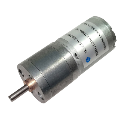 25x4mm সেন্ট্রাল লং শ্যাফট ব্রাশড গিয়ার মোটর 5000rpm ডাস্টপ্রুফ
