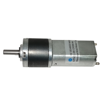 এনকোডার সহ কার্বন ব্রাশ করা 4000rpm প্ল্যানেটারি গিয়ারবক্স মোটর 6v 12v