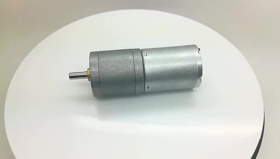 মিনি ব্যাসার্ধ 25 মিমি 24 ভোল্ট 80rpm 400 rpm ধাতু হ্রাস গিয়ার সঙ্গে বৈদ্যুতিক গিয়ার মোটর