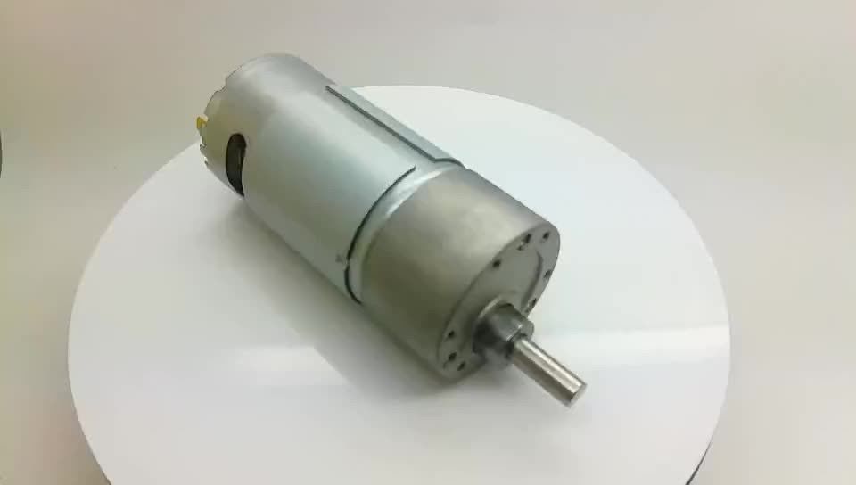 37mm গিয়ারবক্স 12v ডিসি মোটর উচ্চ rpm এবং টর্ক 12v 24v 100rpm 300rpm 400rpm 500rpm 600rpm 750rpm 960 rpm ডিসি গিয়ার মোটর