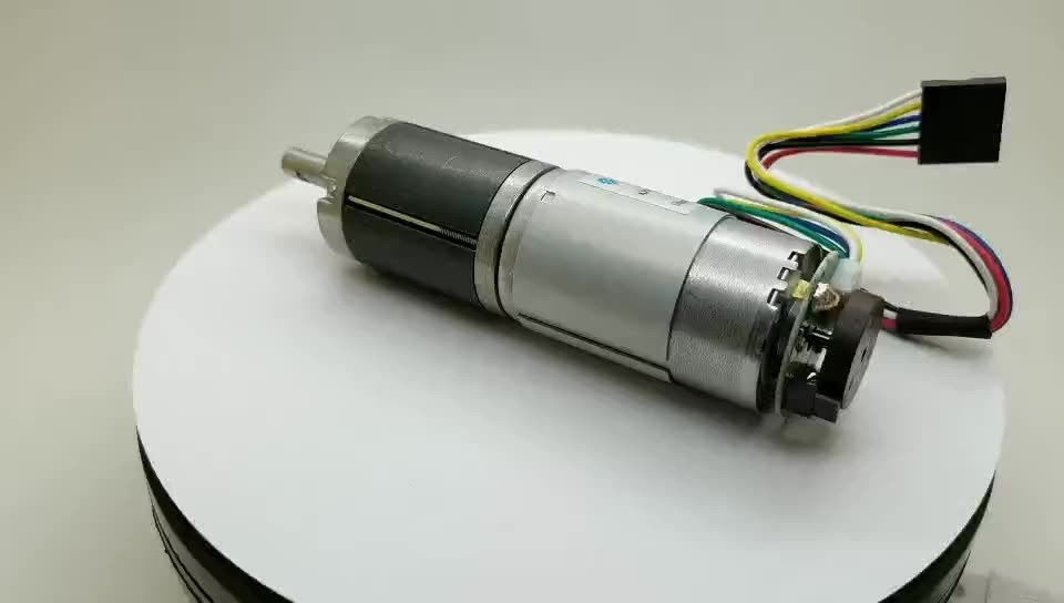 হাই পাওয়ার লো স্পিড মাইক্রো 22mm 24mm 28mm 32mm 36mm 42mm 45mm ডিসি 3v-50 ভোল্ট মেটাল গ্রহীয় গিয়ার মোটর এনকোডার সহ
