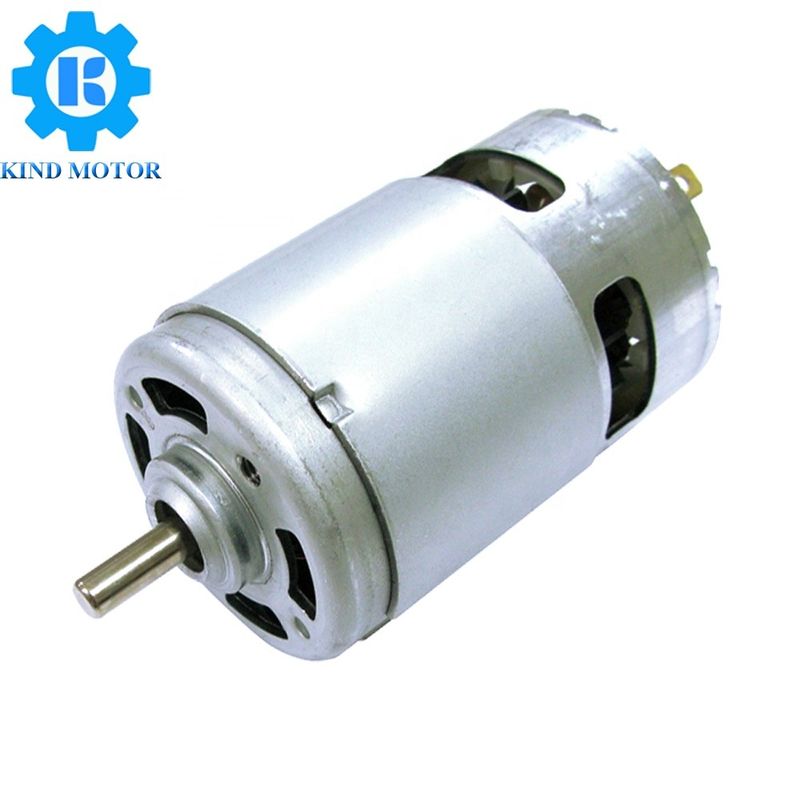 উচ্চ টর্ক 5mm দীর্ঘ ডাবল শ্যাফ্ট ব্যাসার্ধ 42mm 45mm ডিসি 12v 18v 24volt 36v RS-750 755 750 775 3000rpm 3600rpm 6000rpm মোটর