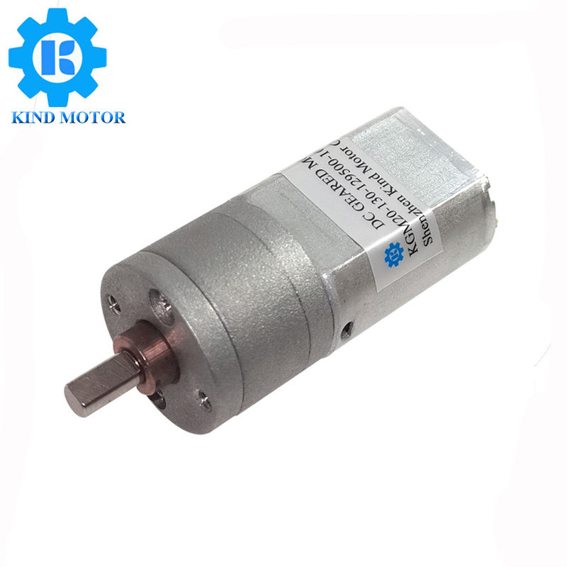 কার্বন ব্রাশ করা 12v ডিসি মোটর হাই টর্ক, 45g 100 Rpm ডিসি গিয়ার মোটর