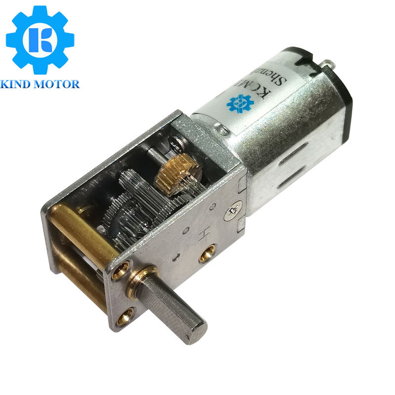 ছোট কৃমি গিয়ার মোটর 12v উচ্চ টর্ক 10-6000rpm N30 ব্রাশ